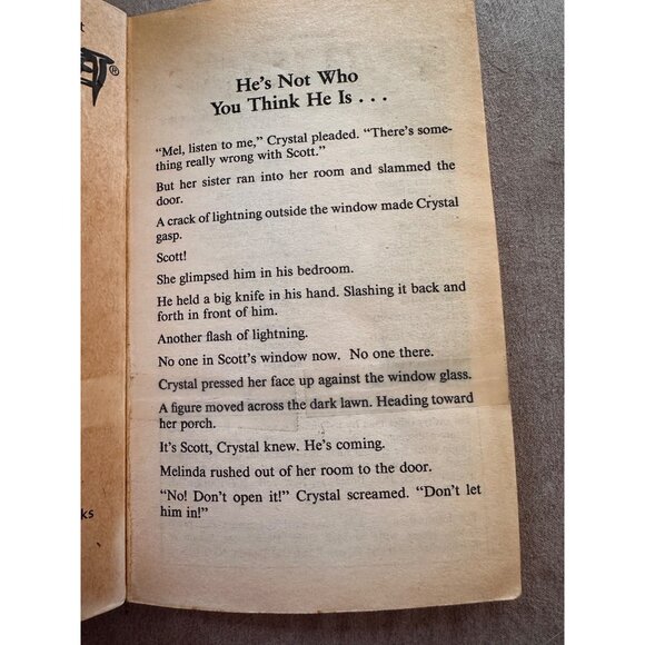 The Boy Next Door R.L. Stine Paperback Vtg 1st Edition Fear Street Pocket Books - Picture 7 of 16
